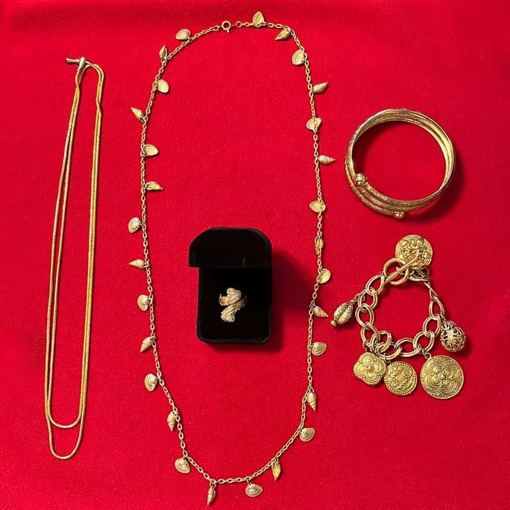 Gold Tone Jewelry Bundle